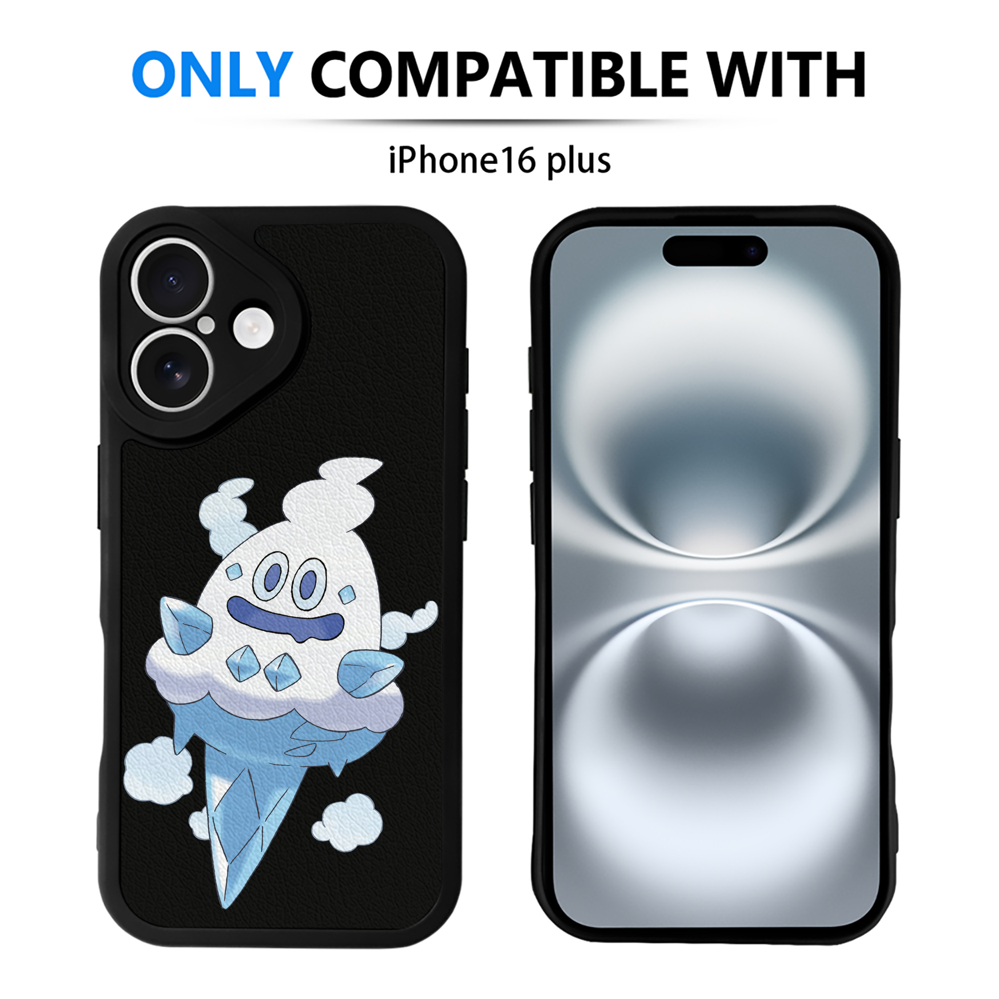 （画像用） ポケットモンスター Pokémon 【iPhone 16シリーズ対応】シリコンスマホケース（レザー調） 材質：シリコン